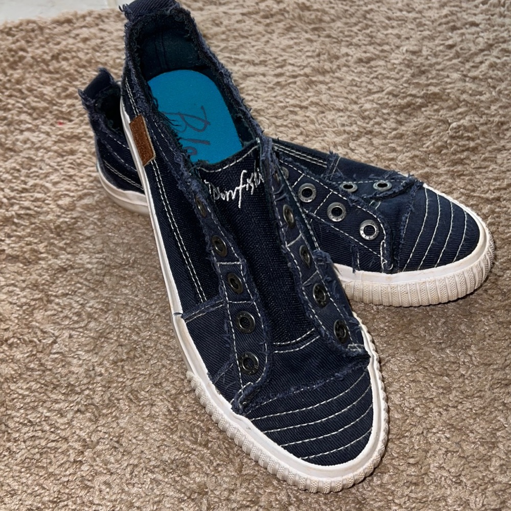 Blowfish Navy slide on